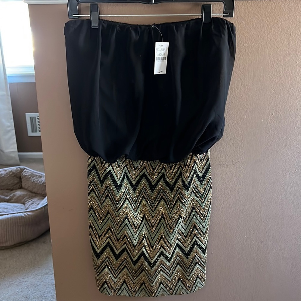 Strapless dress, size medium